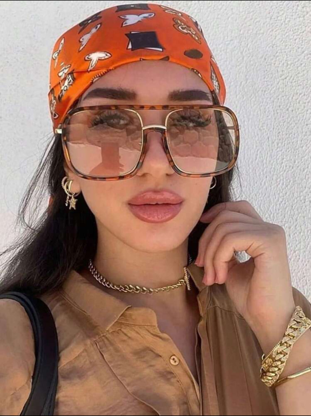 Gold & Cheetah Big Frames